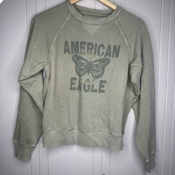 American Eagle Outfitters Green Oversized Sweatshirt - Picture 8 of 8